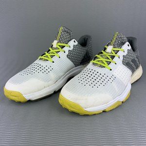 Adidas Mens Adipower Boost Golf Shoes White Semi Solar Yellow Q44884 Size 10 US